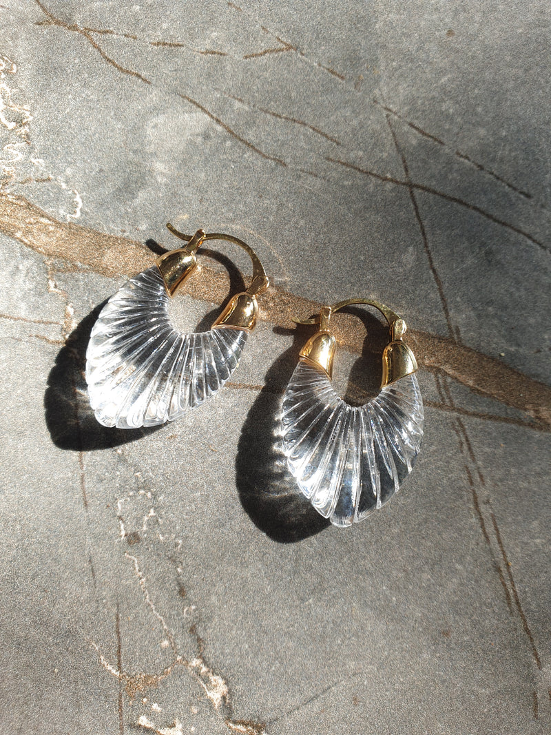 Hoop earrings shell