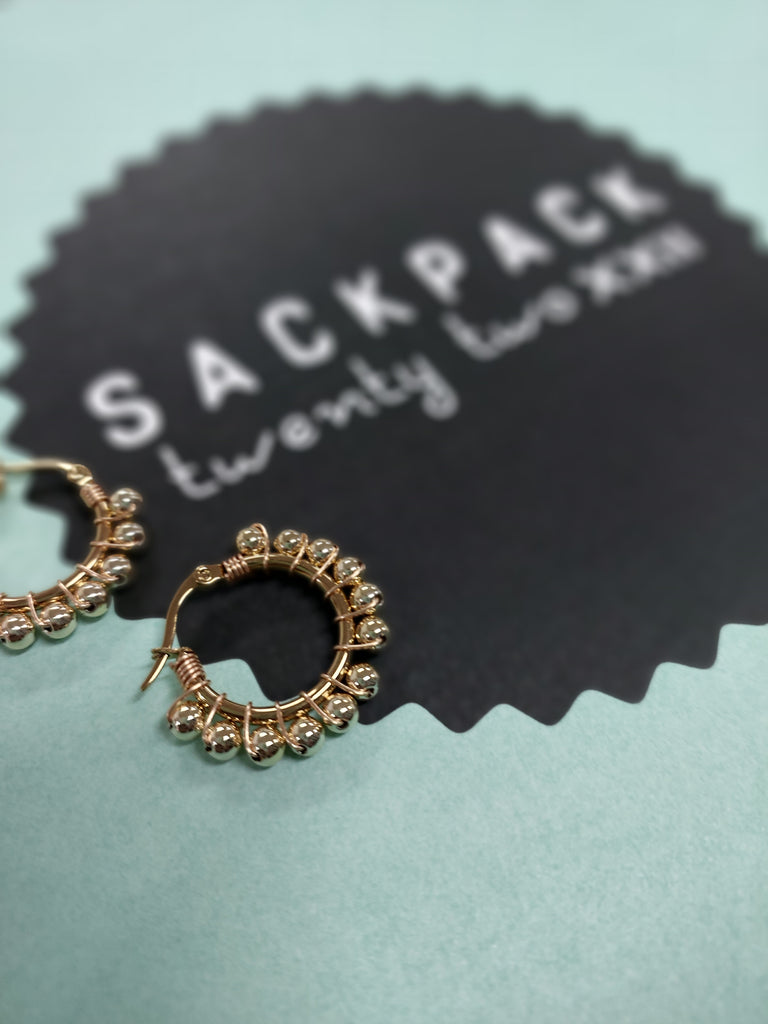 Hoop earrings gold